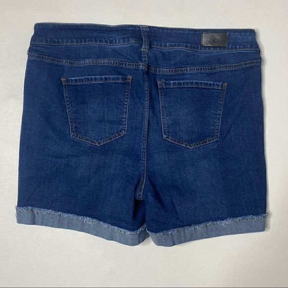 Celebrity Pink | High Rise Raw Hem Denim Shorts - Picture 4 of 4